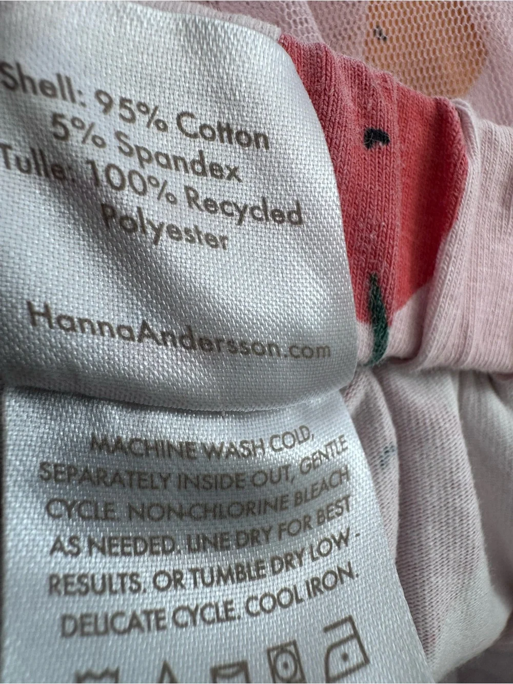 Hanna Andersson 110 5 BalletcoreTulle Tutu Pink Fruits Skirt